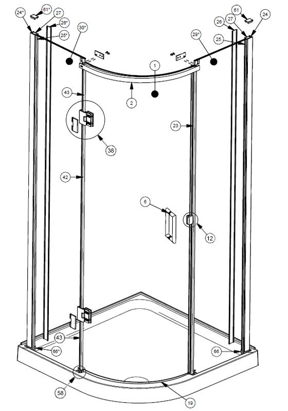 Spare Parts For Daryl Shower Doors Reviewmotors.co